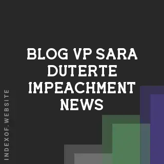 VP Sara Duterte Impeachment News: 2026 Updates and the 4th Complaint | Logo - Indexof